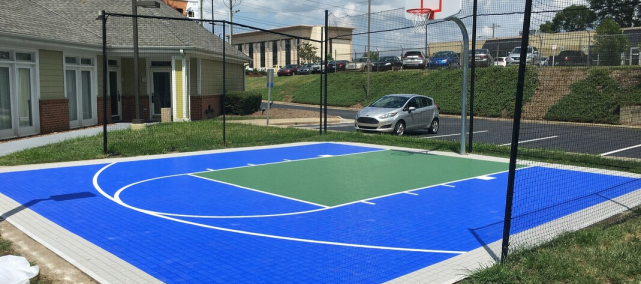 Backyard Courts | Outdoor Basketball Court Tiles » Mateflex